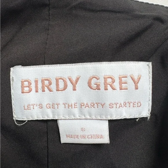 Birdy Grey Kensie Dress Women’s Elegant Shiny Satin Black One-Shoulder Sz Small - Picture 4 of 9